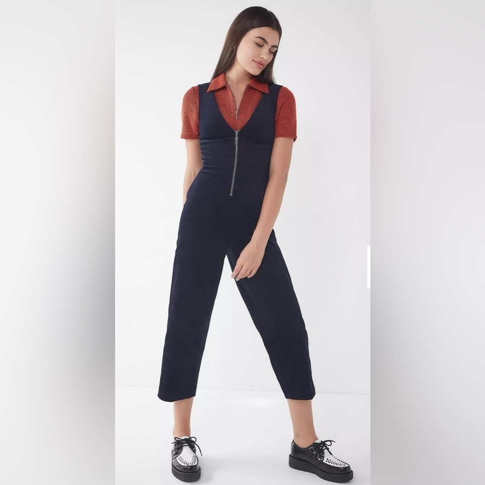 BDG April Corduroy Zip Front Jumpsuit